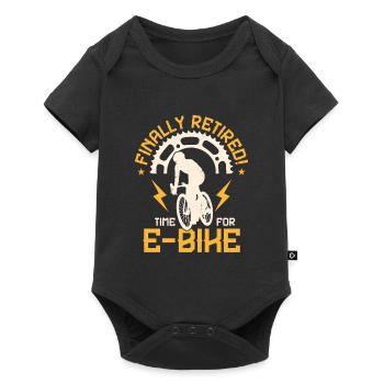 Finally Retired! Time For E-Bike Electric Pedelec - Baby Premium short-sleeve bodysuit - black - Front