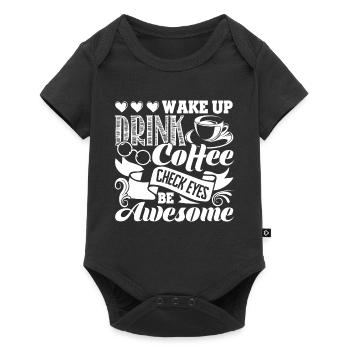 Optometrist Optometrist Wake Up Check Eyes - Baby Premium short-sleeve bodysuit - black - Front