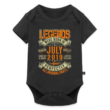 Légende de l’anniversaire de juillet 2019 - Body à manches courtes Premium Bébé - noir - Devant