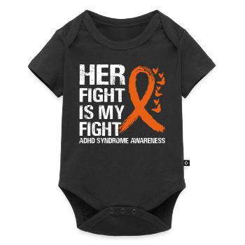 Fight against ADHD syndrome - Baby Premium short-sleeve bodysuit - black - Front