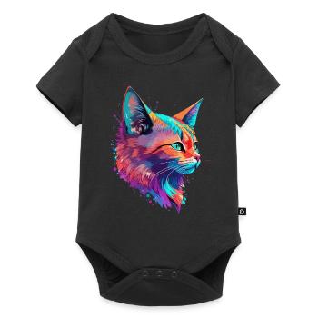 Cats Pet Art Cute Cat Cute Kitten - Baby Premium short-sleeve bodysuit - black - Front