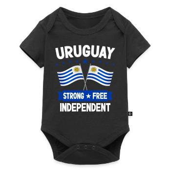 Uruguay - Baby Premium short-sleeve bodysuit - black - Front