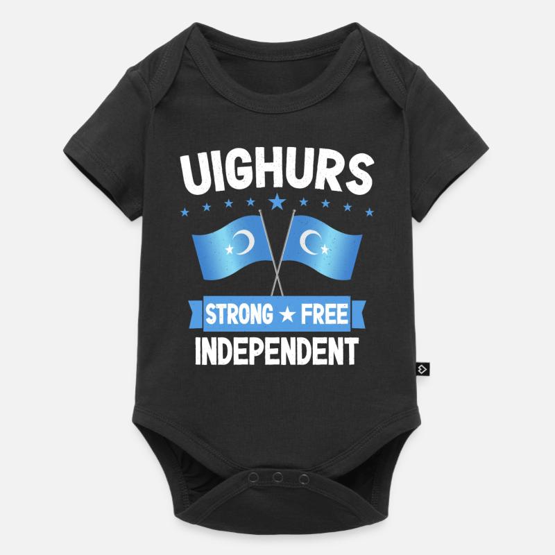 Uiguren - Baby Premium Kurzarmbody - Schwarz