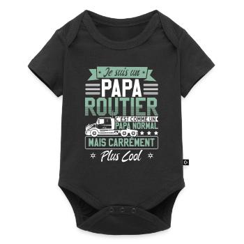 Je Suis Papa Routier - Body à manches courtes Premium Bébé - noir - Devant