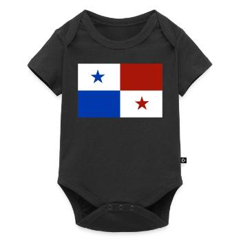 Panama flag - Baby Premium short-sleeve bodysuit - black - Front