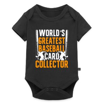 Collecteur de cartes de baseball Collecteur de cartes de baseball - Body à manches courtes Premium Bébé - noir - Devant