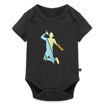 Singing Retro - Baby Premium short-sleeve bodysuit - black - Front