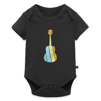 Guitar Retro - Baby Premium short-sleeve bodysuit - black - Front