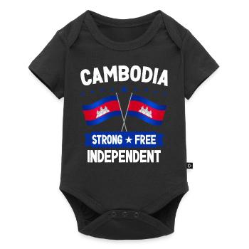 Cambodia - Baby Premium short-sleeve bodysuit - black - Front