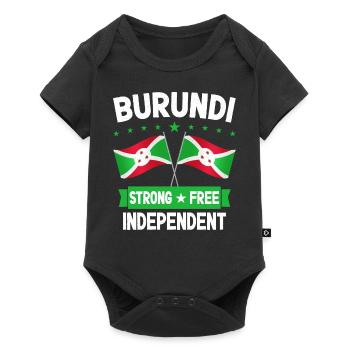 Burundi - Baby Premium short-sleeve bodysuit - black - Front