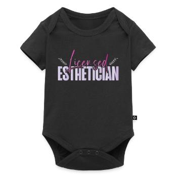 Cute Licensed Esthetician Skincare - Baby Premium Kurzarmbody - Schwarz - Vorne