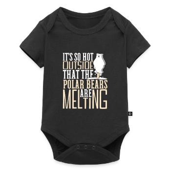 Polar Bear Global Warming Artic Seal hunting Ursus - Baby Premium short-sleeve bodysuit - black - Front