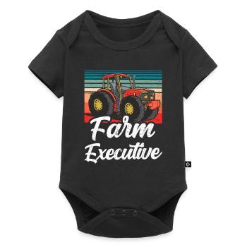 Chef Fermier Agriculteur - Body à manches courtes Premium Bébé - noir - Devant