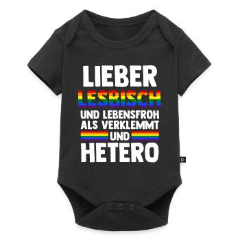 Schullehrerin Lehrerin - Baby Premium Kurzarmbody - Schwarz - Vorne