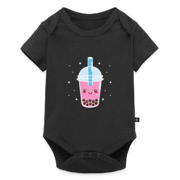 Bubble Tea - Baby Premium short-sleeve bodysuit - black - Front