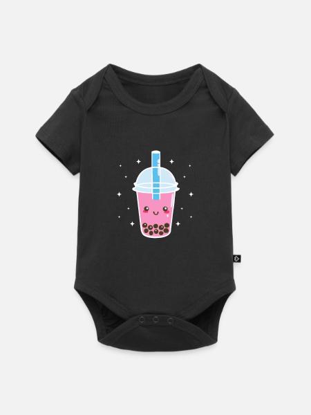Bubble Tea - Baby Premium Kurzarmbody - Schwarz