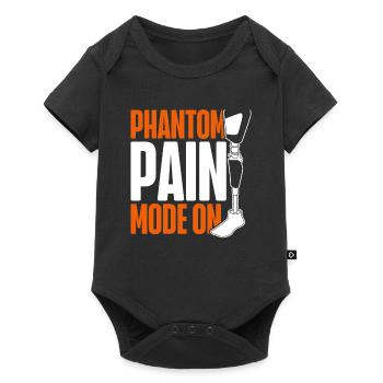 Prosthetic leg Phantom Pain Mode On - Baby Premium short-sleeve bodysuit - black - Front