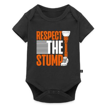 Prosthetic leg Respect The Stump - Baby Premium short-sleeve bodysuit - black - Front