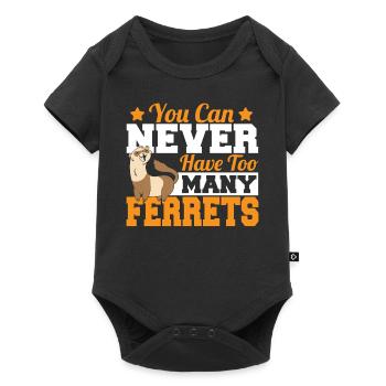 On n’a jamais trop de furets Cute Weasel Fu - Body à manches courtes Premium Bébé - noir - Devant