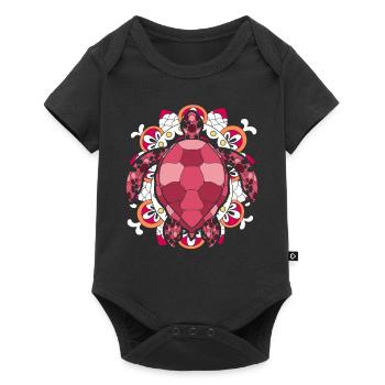 Polynesia Mandala Sea Animal Gift Turtle - Baby Premium short-sleeve bodysuit - black - Front