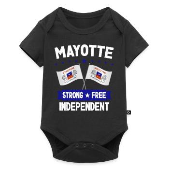 Mayotte - Baby Premium short-sleeve bodysuit - black - Front