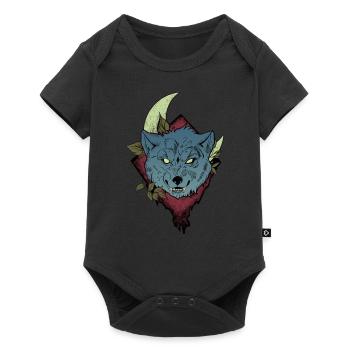 Bad Wolf - Baby Premium Kurzarmbody - Schwarz - Vorne