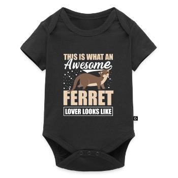 C’est drôle ce à quoi ressemble un amoureux du furet génial L - Body à manches courtes Premium Bébé - noir - Devant