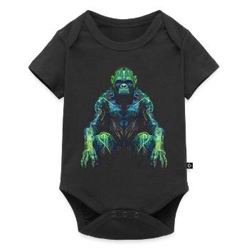 Gorilla Animal Monkey Zoo Animal Motif Animal Lover - Baby Premium short-sleeve bodysuit - black - Front