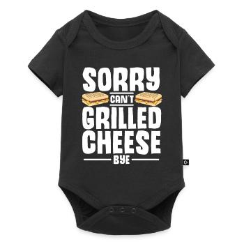 Love Grilled Cheese Men Women - Baby Premium Kurzarmbody - Schwarz - Vorne