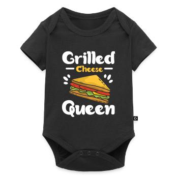 Love Grilled Cheese Men Women - Baby Premium Kurzarmbody - Schwarz - Vorne