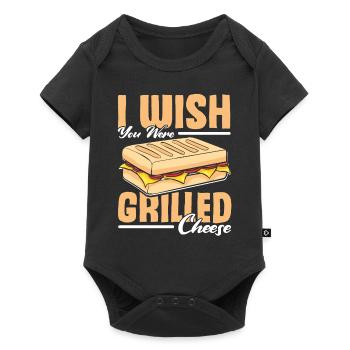 Love Grilled Cheese Men Women - Baby Premium Kurzarmbody - Schwarz - Vorne