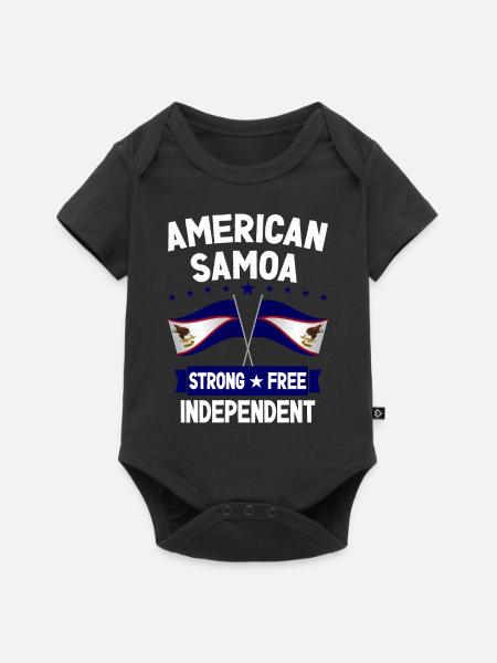 Amerikanisch-Samoa - Baby Premium Kurzarmbody - Schwarz
