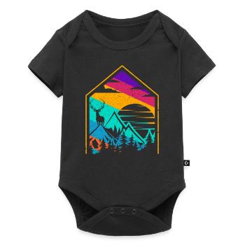 Lovely Nature House - Baby Premium Kurzarmbody - Schwarz - Vorne