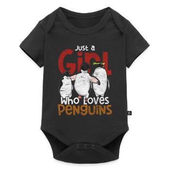 I Just Like Penguins Ok Animal Gift Penguin - Baby Premium short-sleeve bodysuit - black - Front