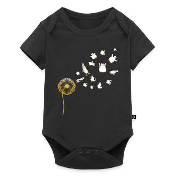 Zoo Animal Bird Gift Dandelion Penguin - Baby Premium short-sleeve bodysuit - black - Front