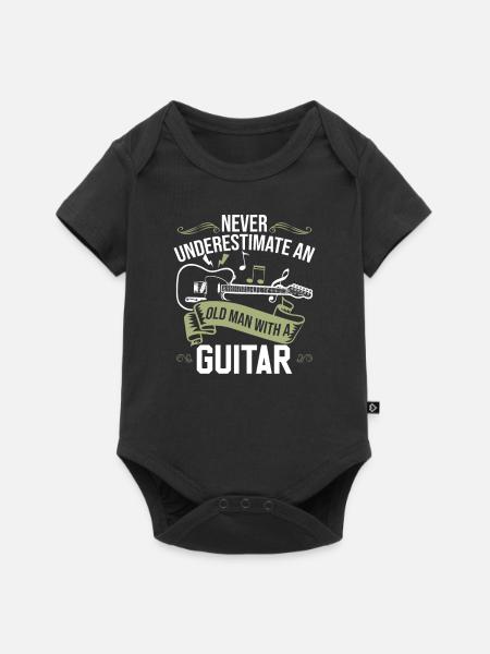 Gitarrenzubehör - Baby Premium Kurzarmbody - Schwarz