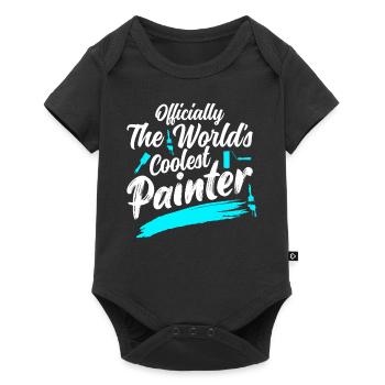 Officiellement la profession de peintre la plus cool au monde - Body à manches courtes Premium Bébé - noir - Devant