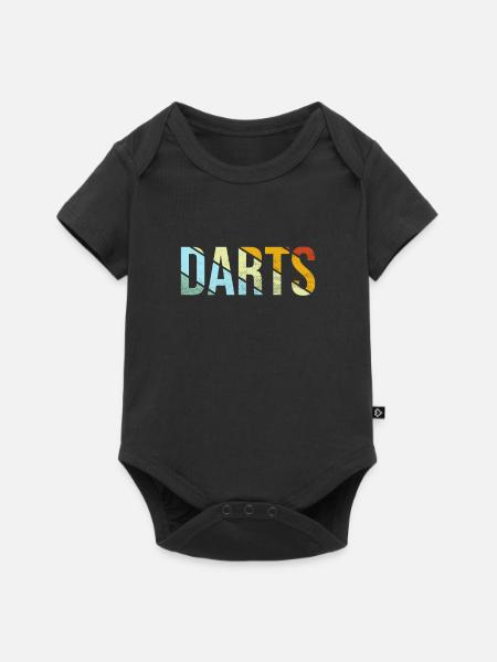 Darts Retro - Baby Premium Kurzarmbody - Schwarz