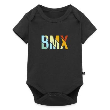 BMX Rétro - Body à manches courtes Premium Bébé - noir - Devant