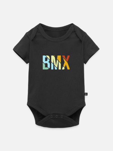 BMX Retro - Baby Premium Kurzarmbody - Schwarz