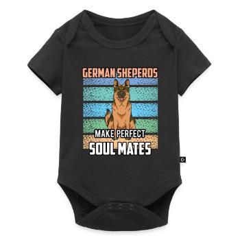 German Shepherds Perfect Soulmate Cute - Baby Premium short-sleeve bodysuit - black - Front