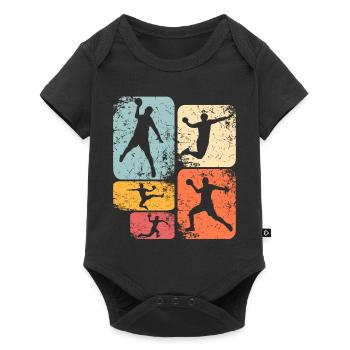 Handballeur Handballeur - Body à manches courtes Premium Bébé - noir - Devant