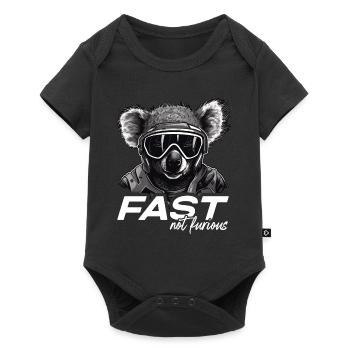 Fast Not Furious Koala Bear - Baby Premium short-sleeve bodysuit - black - Front