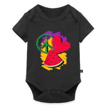 Pastèque - Body à manches courtes Premium Bébé - noir - Devant