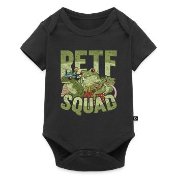 Grenouille aux yeux rouges Rainette RETF Squad - Body à manches courtes Premium Bébé - noir - Devant