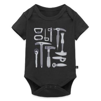 Mountaineering equipment - Baby Premium short-sleeve bodysuit - black - Front