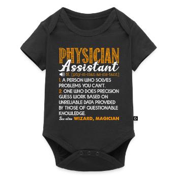 Physician Assistant Physician Assistant Definition - Baby Premium short-sleeve bodysuit - black - Front