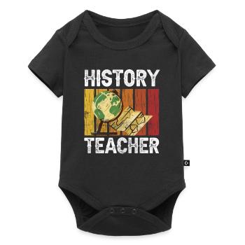 Professeur d’histoire, enseignant, historien, historien - Body à manches courtes Premium Bébé - noir - Devant