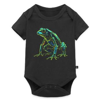 Frog Art Animal Lover Gift Animals - Baby Premium short-sleeve bodysuit - black - Front