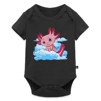 Amphibians Salamander Animal Gift Clouds Axolotl - Baby Premium short-sleeve bodysuit - black - Front